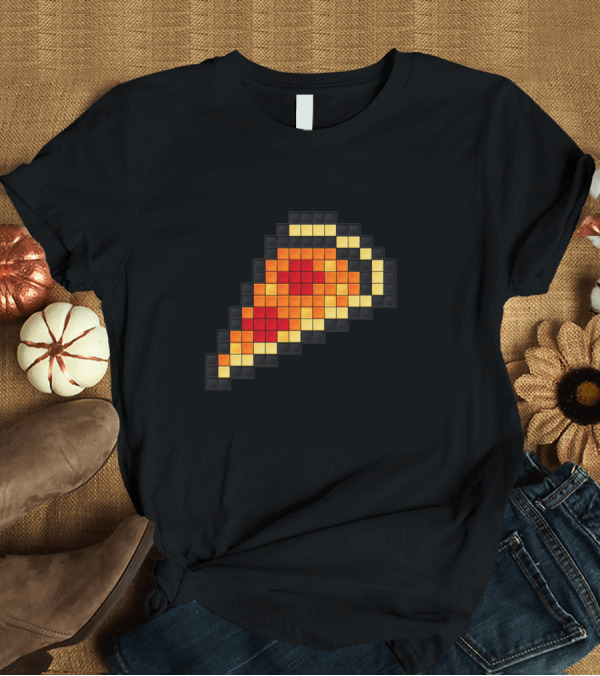 T-Shirt: Pixel Art Pizza Slice Retro 8-Bit T-Shirt Pixel Art Pizza Slice Retro 8-Bit T-Shirt