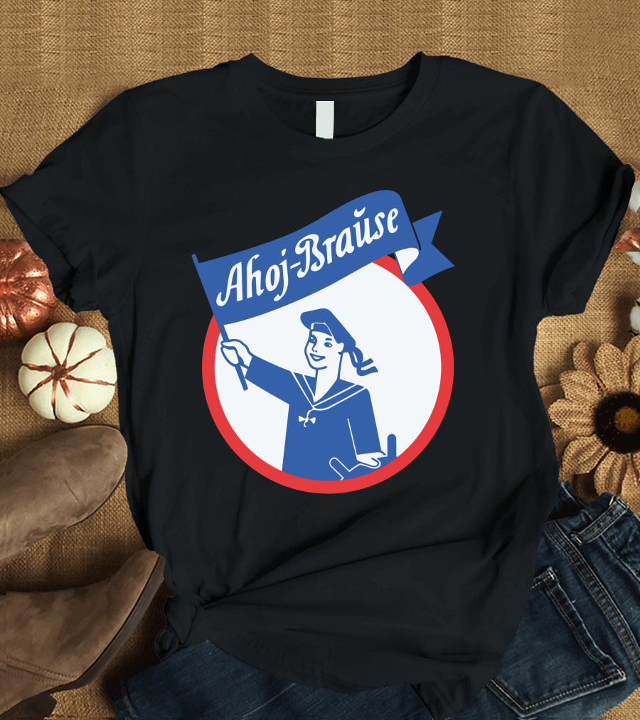 Ahoj-Brause Sailor Holding Flag Iconic Sweet Drink T-Shirt