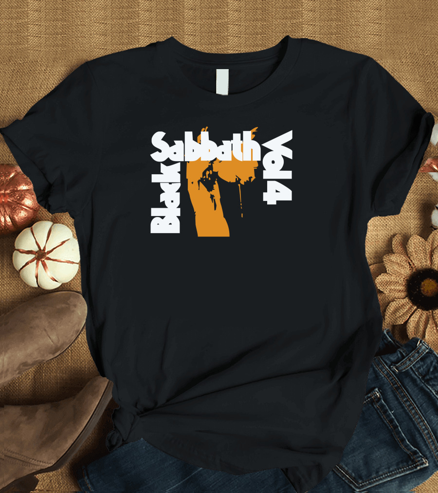 Black Sabbath Vol 4 Iconic Orange T-Shirt