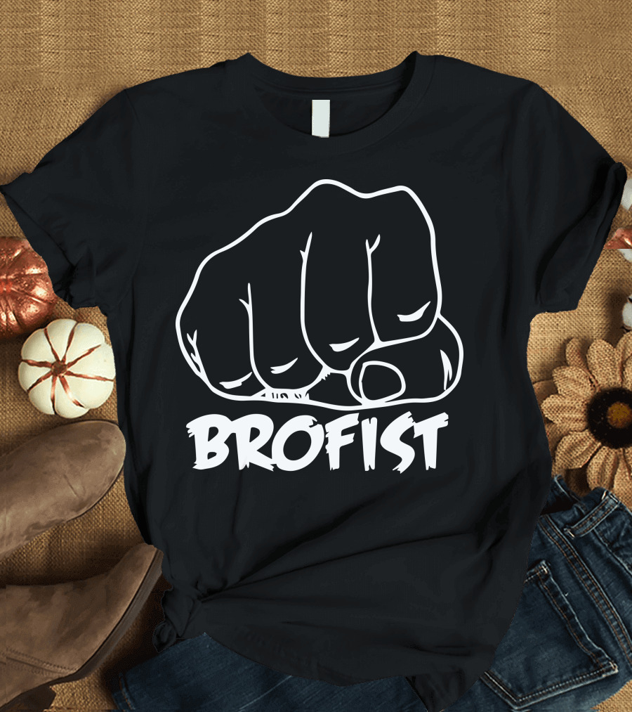 Brofist PewDiePie Fist Logo Punch Black White T-Shirt
