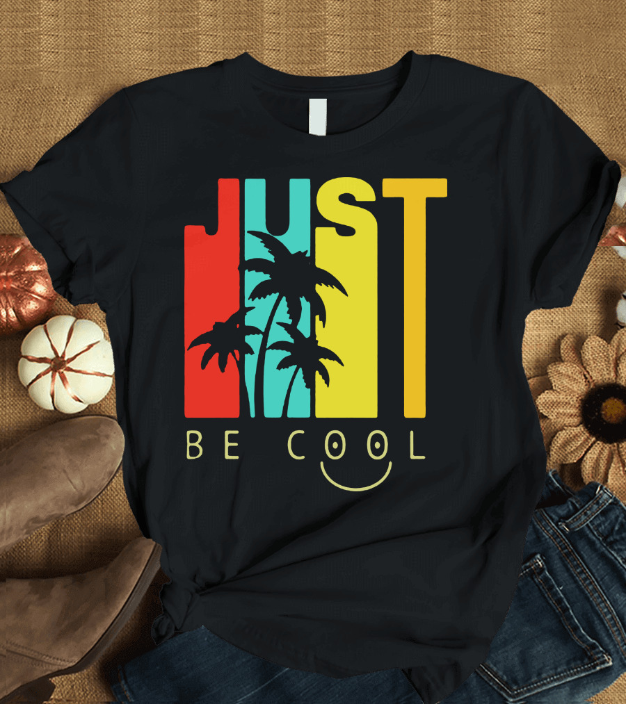 Hawaiian Just Be Cool Palm Trees T-Shirt