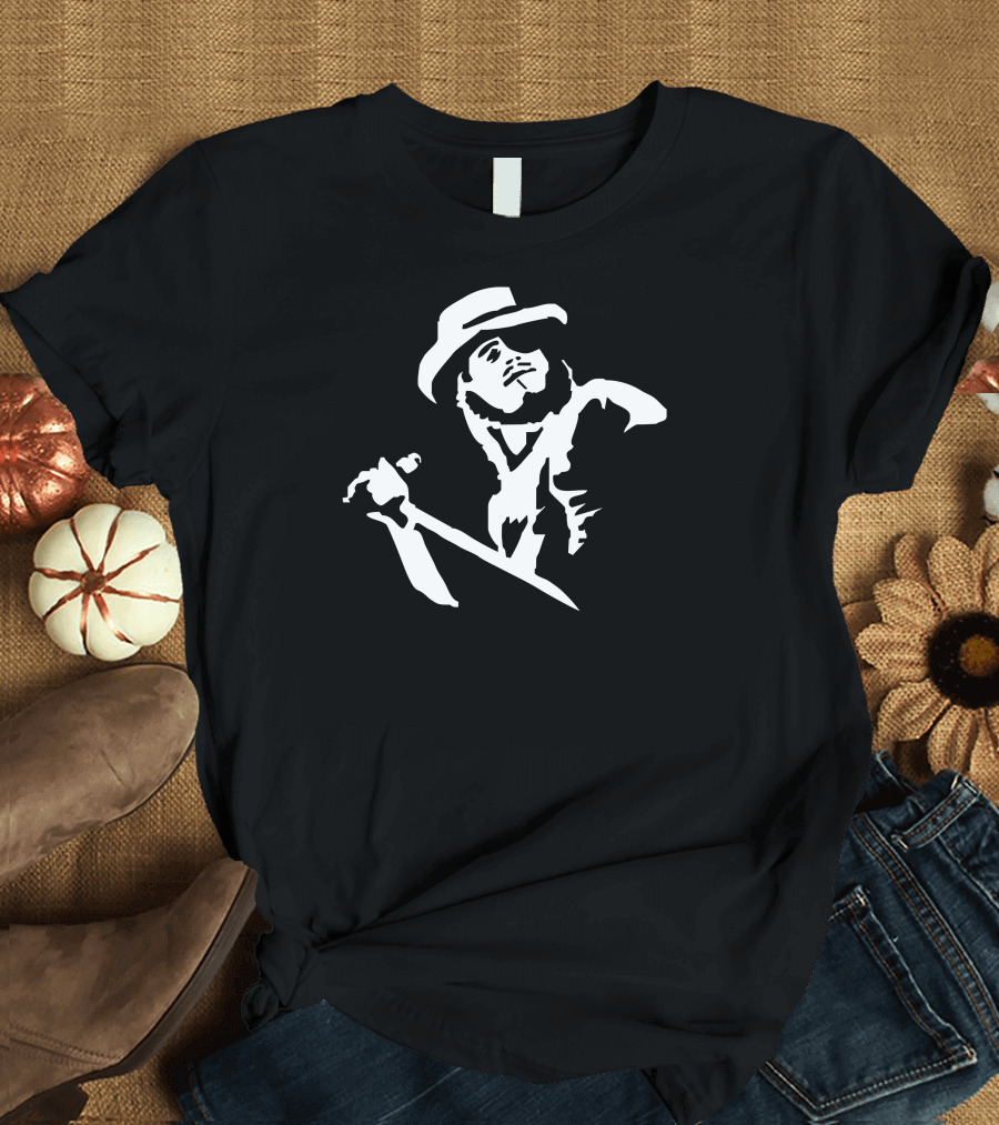 Ronnie Van Zant Silhouette with Microphone and Hat T-Shirt