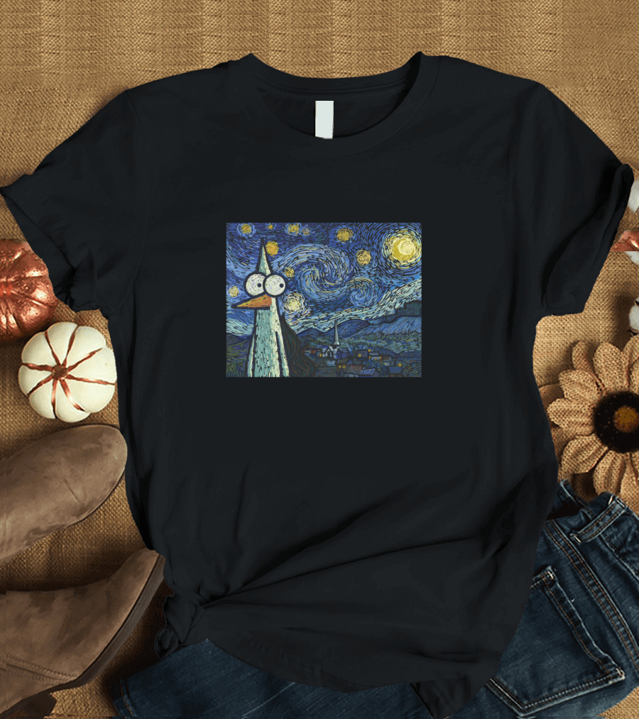 Starry Night Mordecai Mashup T-Shirt