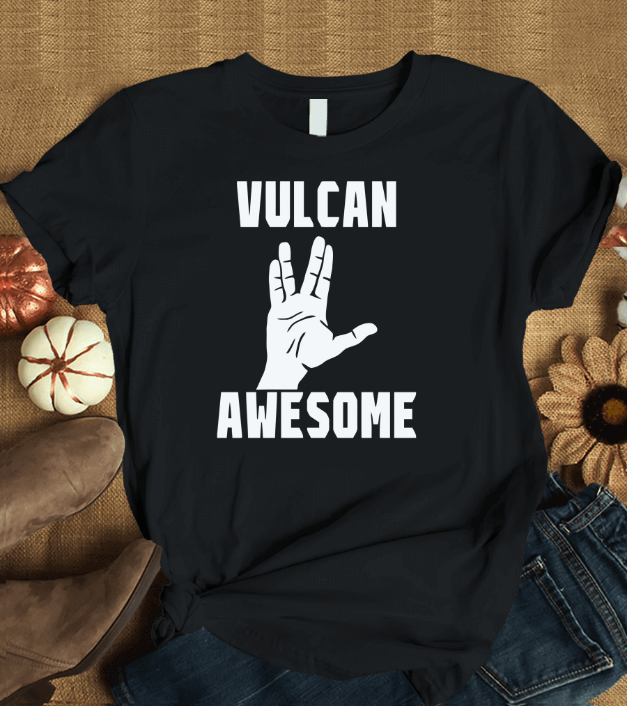 Vulcan Awesome Live Long and Prosper Hand Gesture T-Shirt