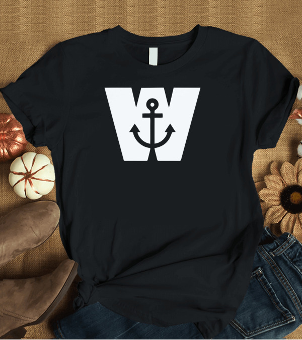 T-Shirt: W Anchor Emblem Nautical T-Shirt W Anchor Emblem Nautical T-Shirt
