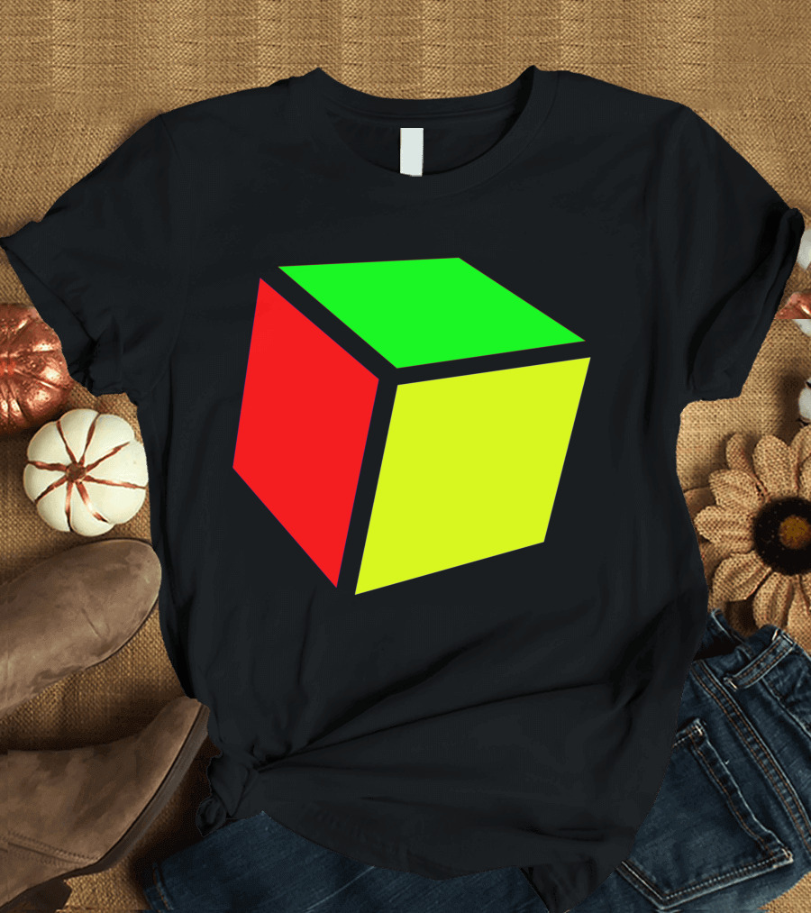 3 Color Cube Red Green Yellow T-Shirt