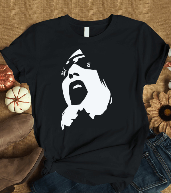 T-Shirt: Marilyn Manson Goth Rock Music Black and White Scream Face T-Shirt Marilyn Manson Goth Rock Music Black and White Scream Face T-Shirt
