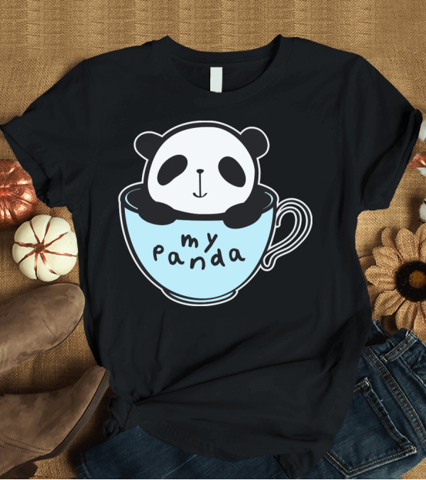 T-Shirt: My Panda in a Coffee Cup T-Shirt My Panda in a Coffee Cup T-Shirt
