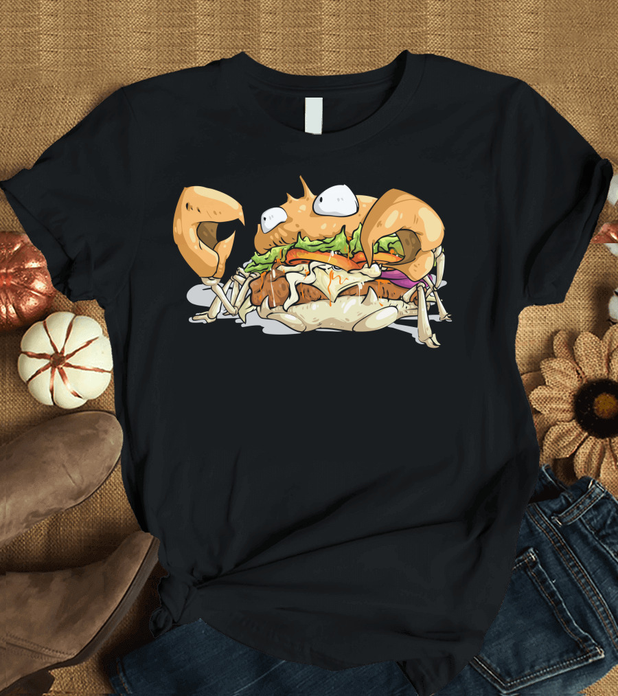 Crabburger Sandwich Creature with Lettuce and Tomato T-Shirt