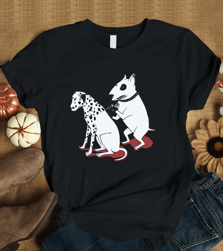 Dog Tattooing Dalmatian with Bull Terrier and Spot T-Shirt