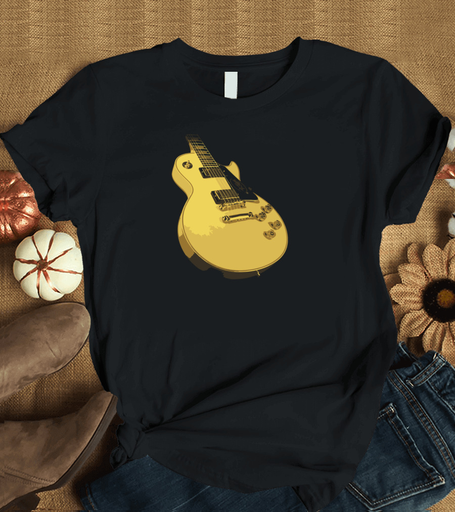 Les Paul Gold Electric Guitar T-Shirt