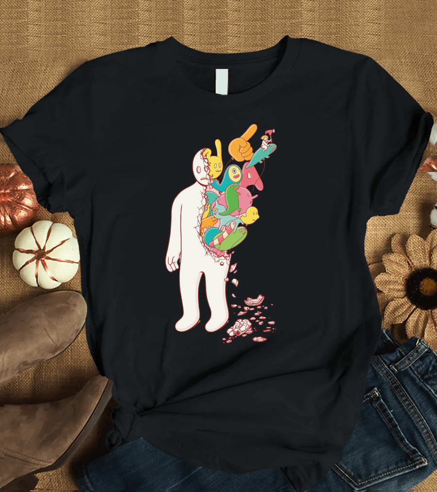 Inside The Ghost Colorful Creatures Emerge T-Shirt