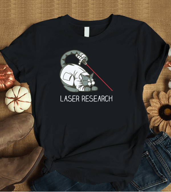 T-Shirt: Laser Research Cat T-Shirt Laser Research Cat T-Shirt