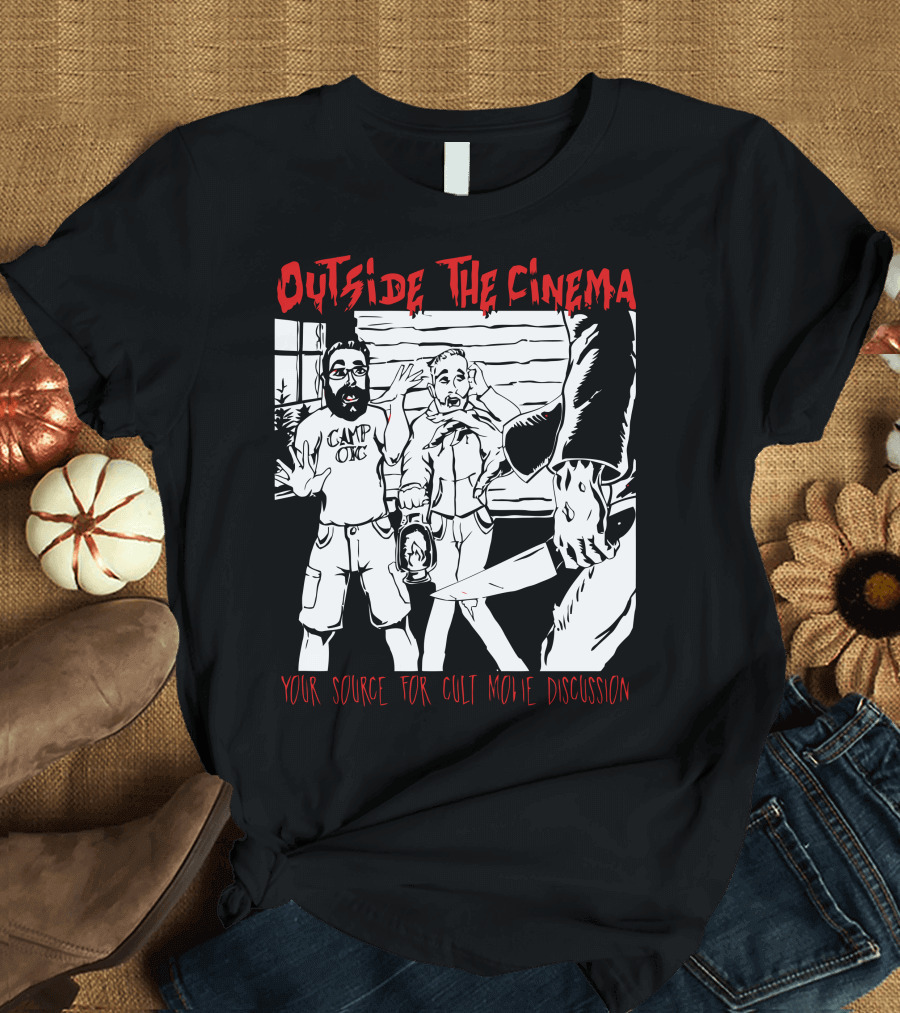Outside The Cinema Cult Movie Discussion Camp OTC Slasher Scene T-Shirt