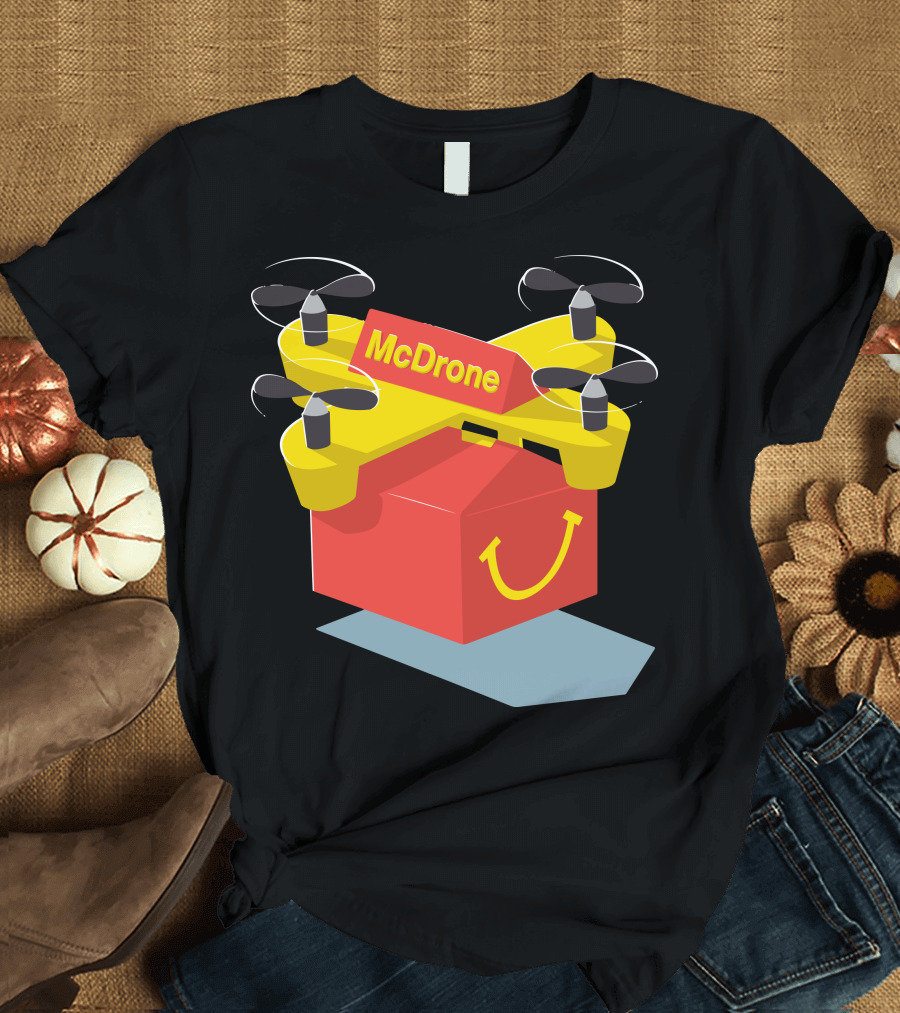 McDrone Super Fast Food Delivery Innovation T-Shirt