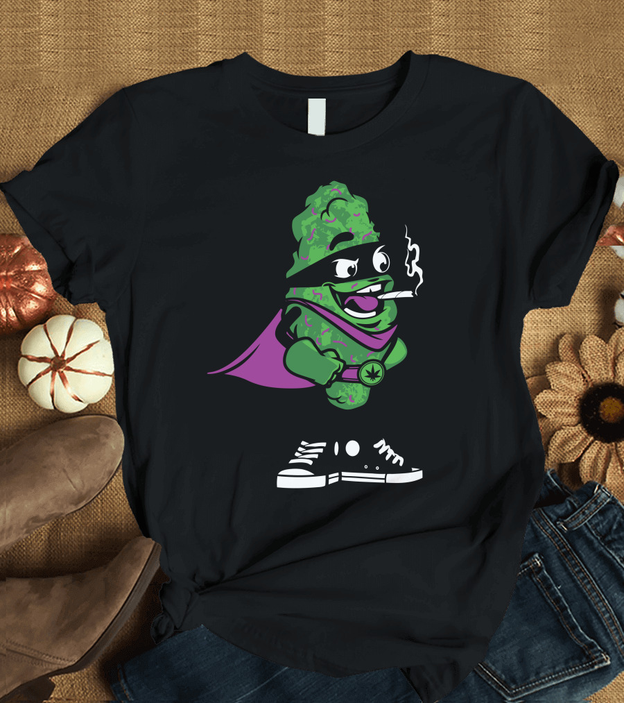 Super Rasta Hero Smoking Cartoon T-Shirt