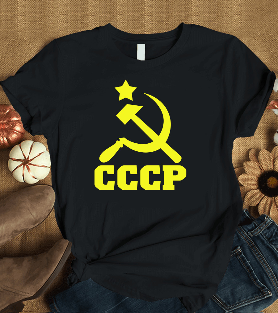 CCCP Russian Soviet Union KGB Moscow Cold War Hammer and Sickle T-Shirt