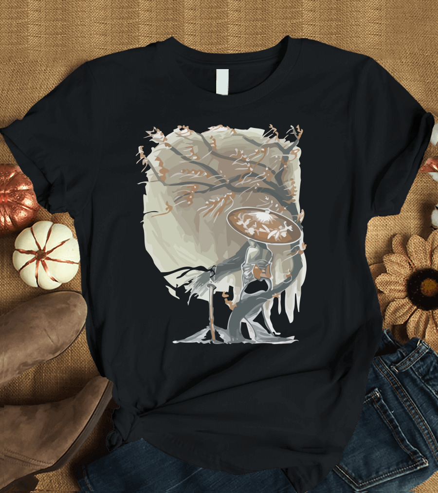 The Orchid Onryo Spirit Under Tree With Broad Hat T-Shirt