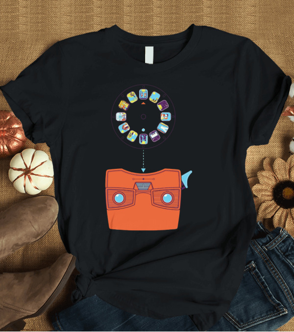 T-Shirt: Retro View Master Nostalgia with Iconic Image Reel Collection T-Shirt Retro View Master Nostalgia with Iconic Image Reel Collection T-Shirt