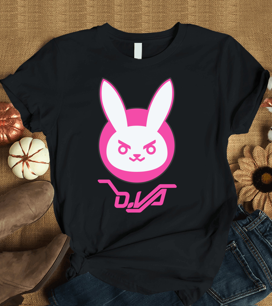 DVa Pink Bunny Logo Overwatch T-Shirt