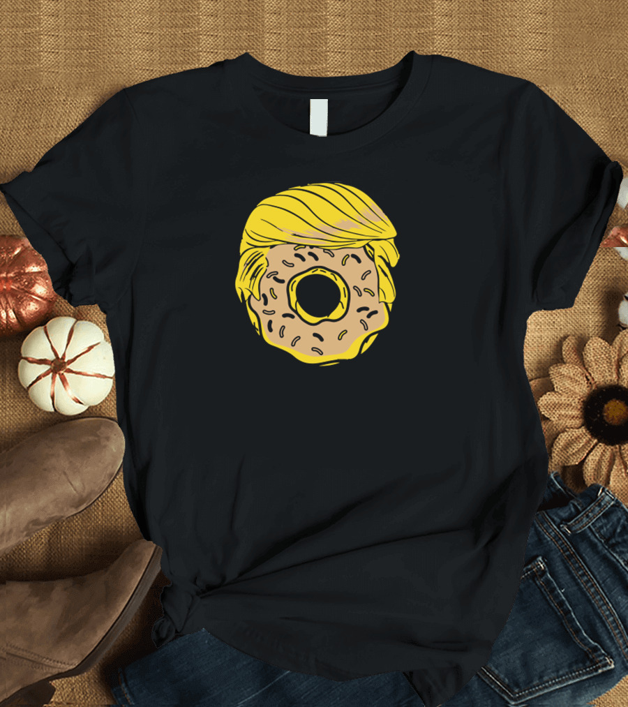 The Donut Trump Hair Icon Circle Dessert Novelty T-Shirt