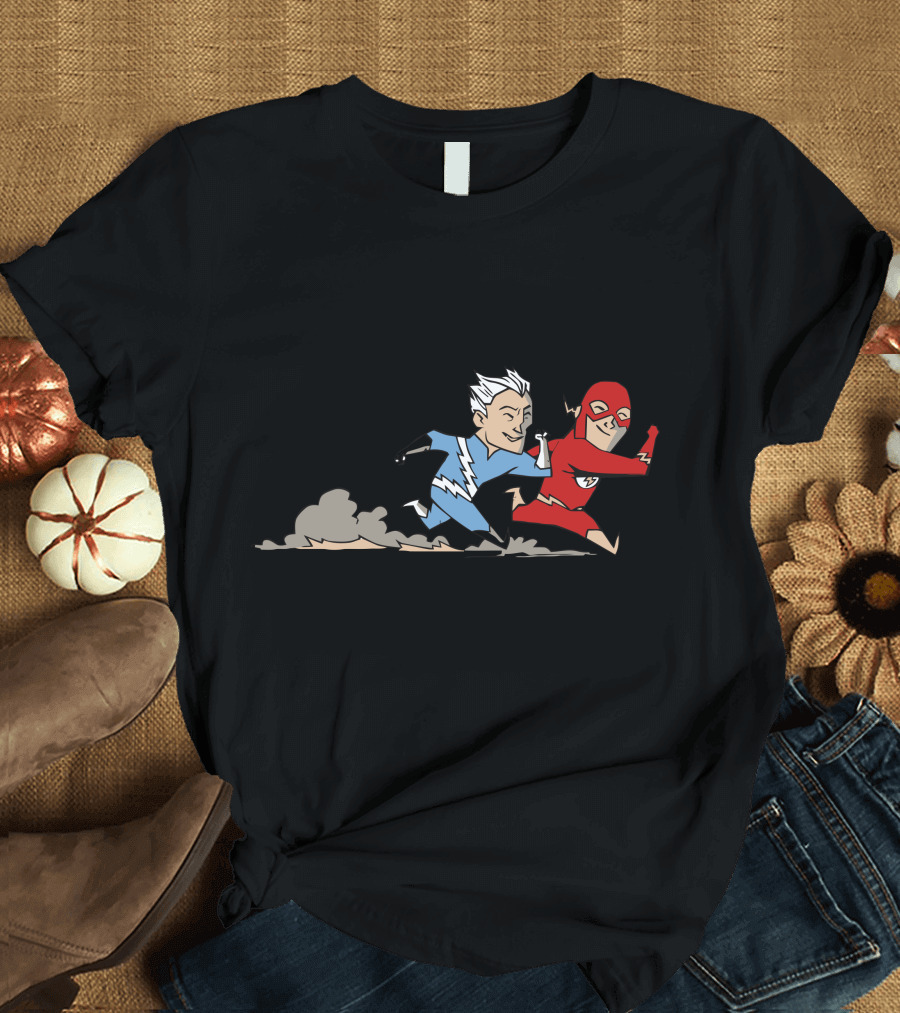 When Flash Race Quicksilver Running Heroes Rivalry T-Shirt
