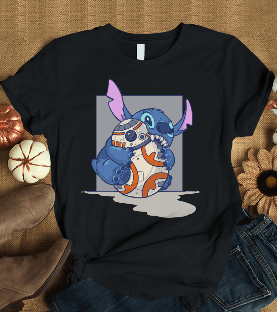 Stitch with BB-8 Chew Toy T-Shirt
