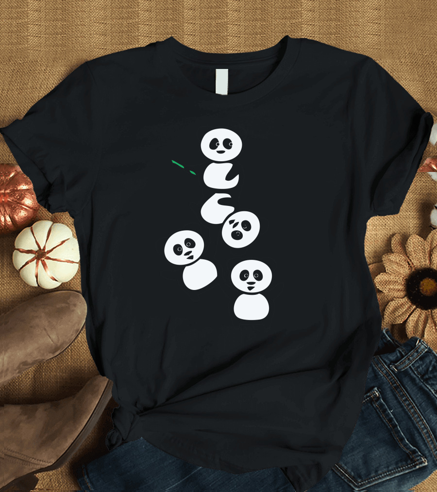 Cirque Du Panda Acrobat Panda Stack T-Shirt