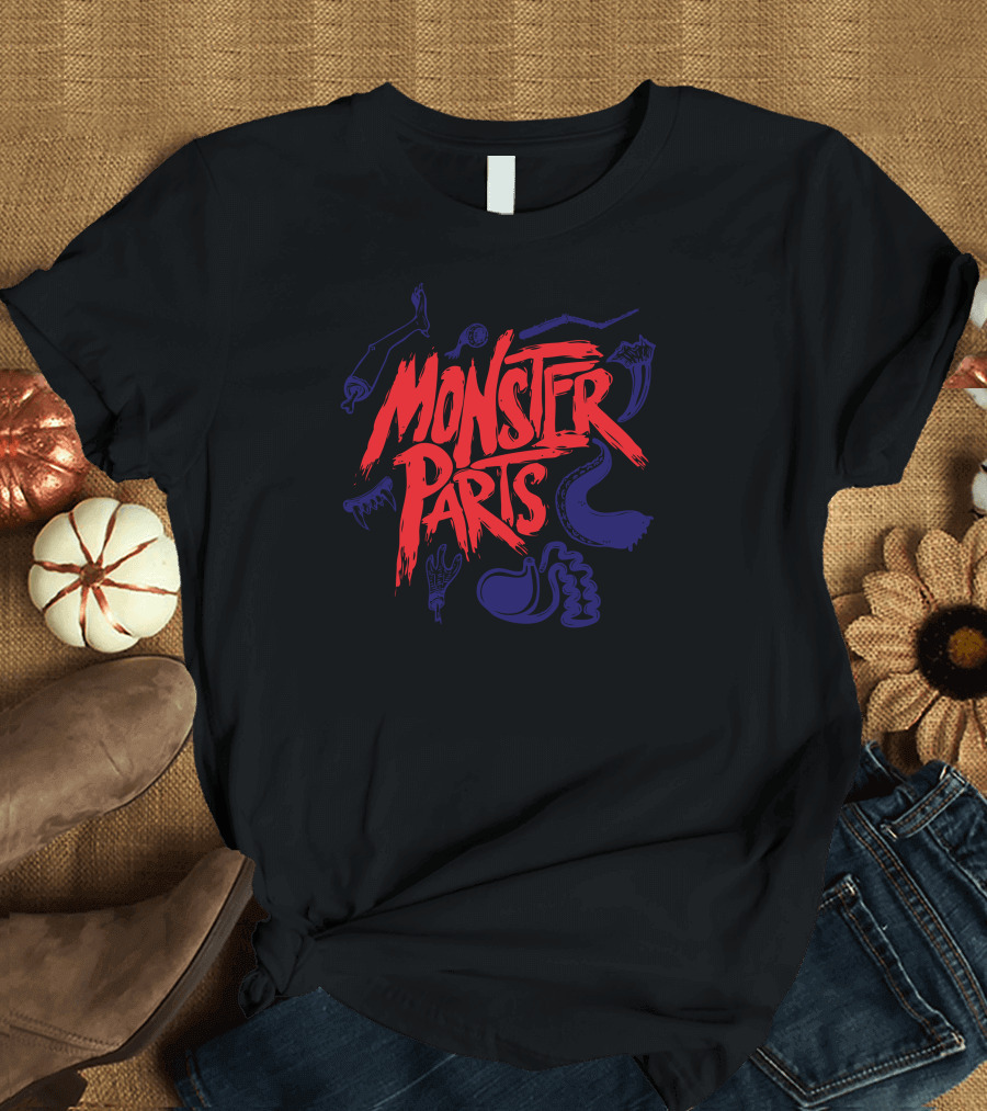 Monster Parts Horror Creature Anatomy Elements T-Shirt