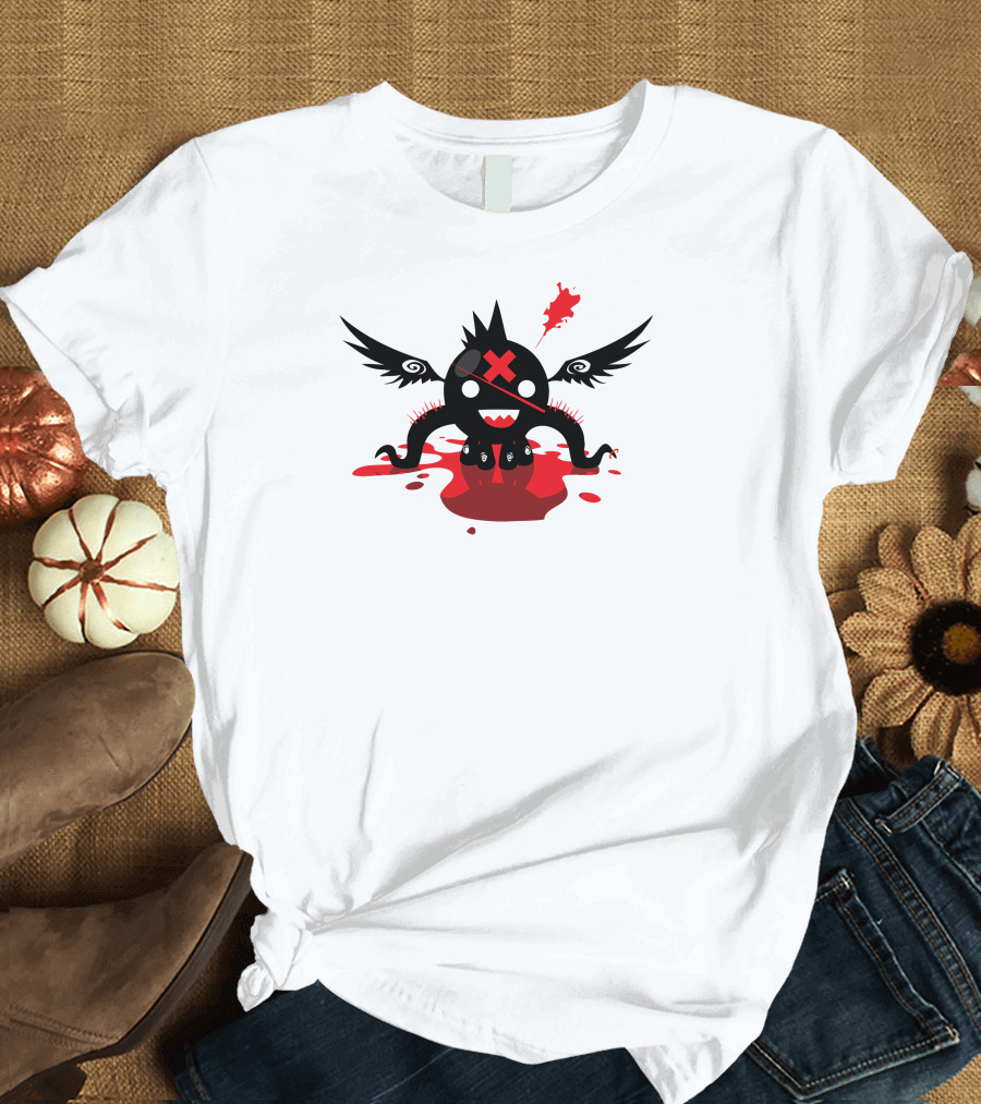 Octoblood Winged Creature Splatter T-Shirt