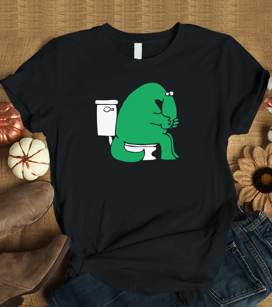 How Big I Pooped Dinosaur on Toilet T-Shirt