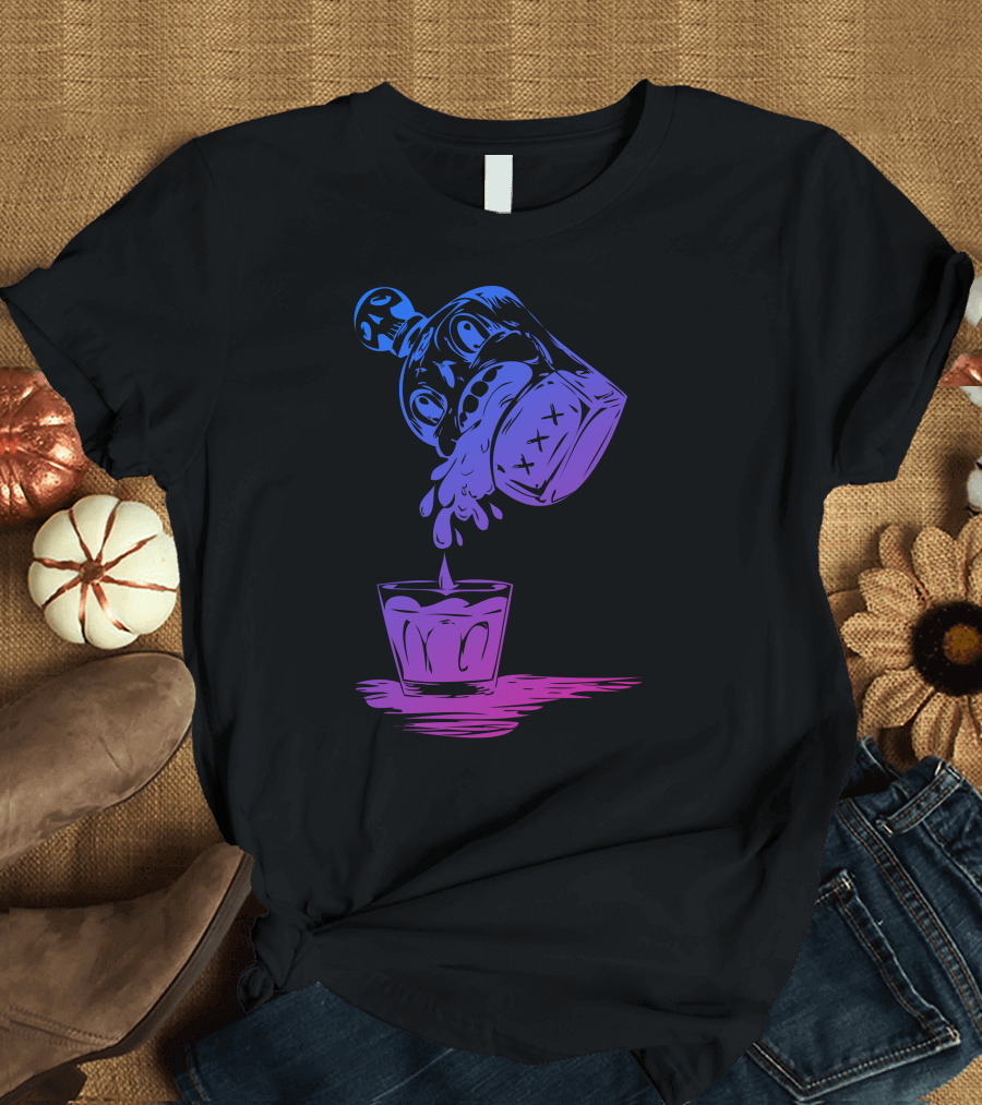 Pour Me Out Poison Bottle Pouring Drink T-Shirt