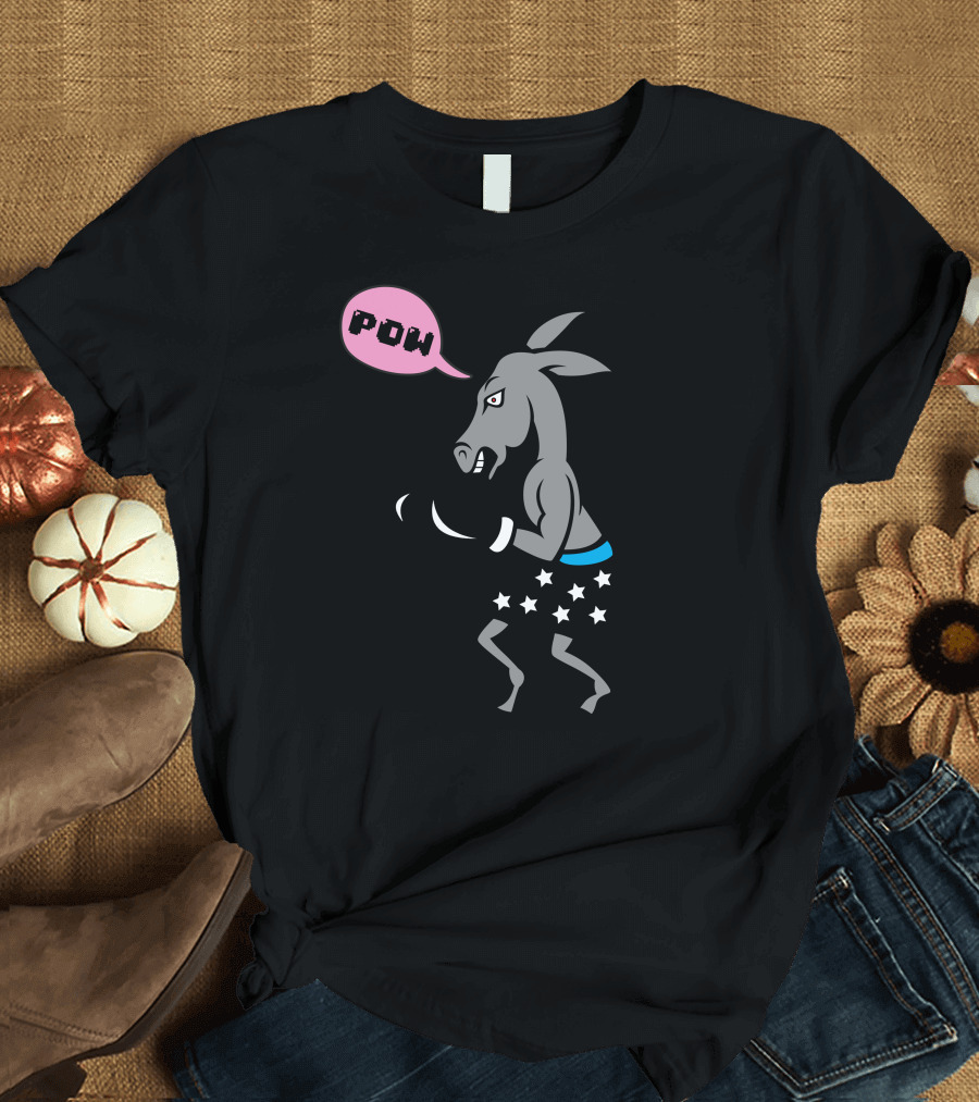 POW Boxing Donkey Stars T-Shirt