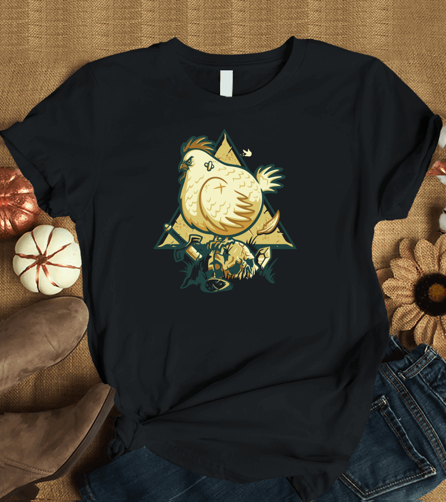 Finger Lickin Deathwish Skull and Chicken Pyramid T-Shirt