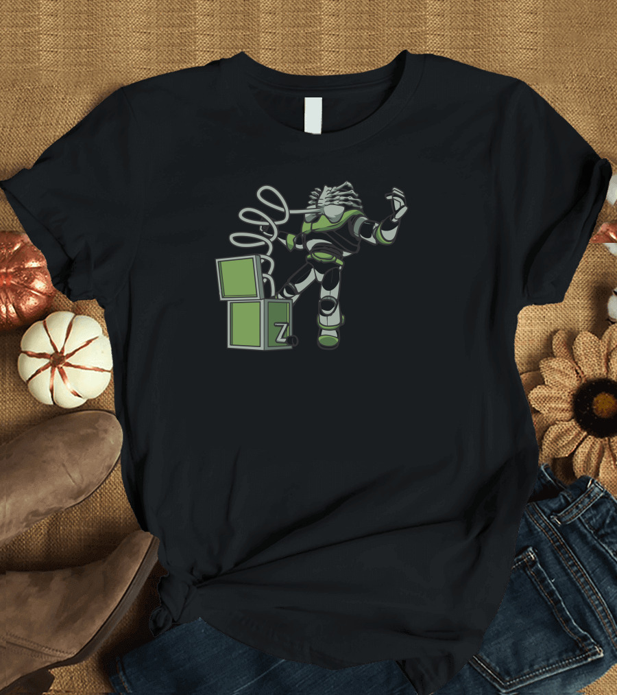Hug In A Box Alien Robot Z Block T-Shirt