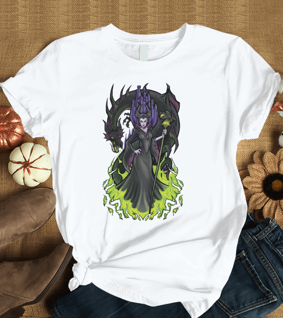 I Am Not Afraid Maleficent Dragon Castle T-Shirt