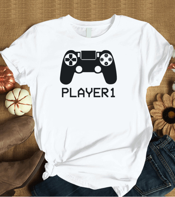 T-Shirt: PLAYER1 Game Controller T-Shirt PLAYER1 Game Controller T-Shirt