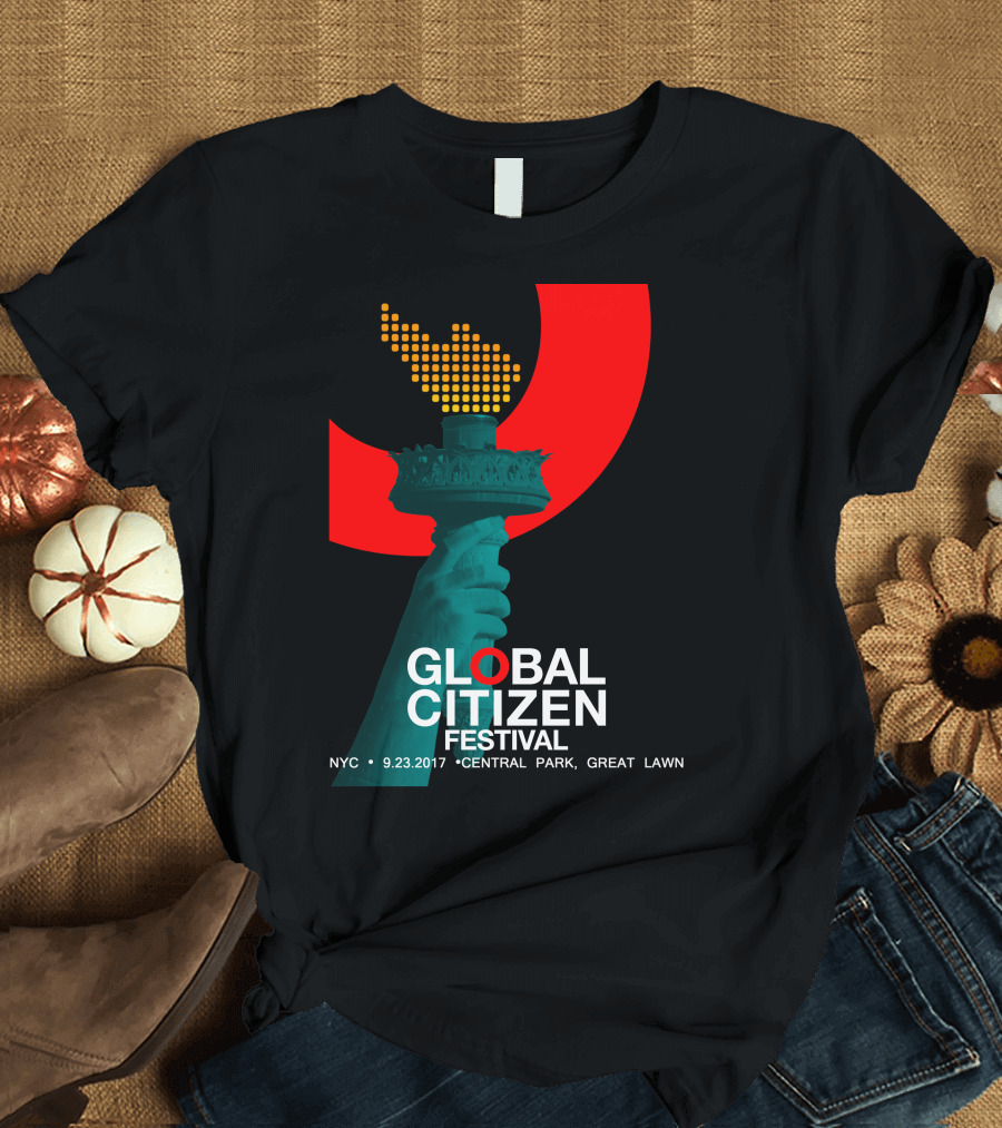 Global Citizen Festival NYC 9.23.2017 Central Park Great Lawn T-Shirt