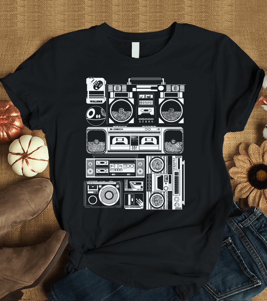 Walkman Boombox Retro Audio Collection T-Shirt