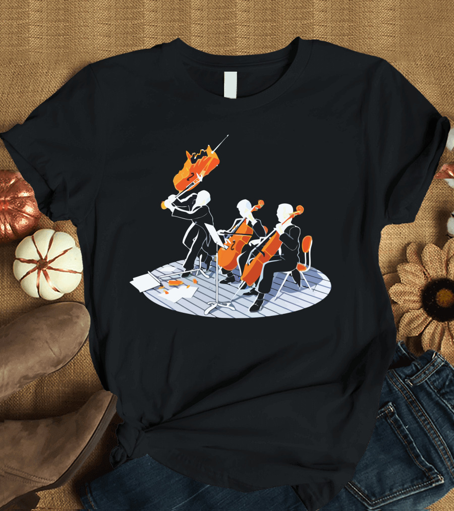 Rock Me Amadeus Orchestra Chaos Strings T-Shirt