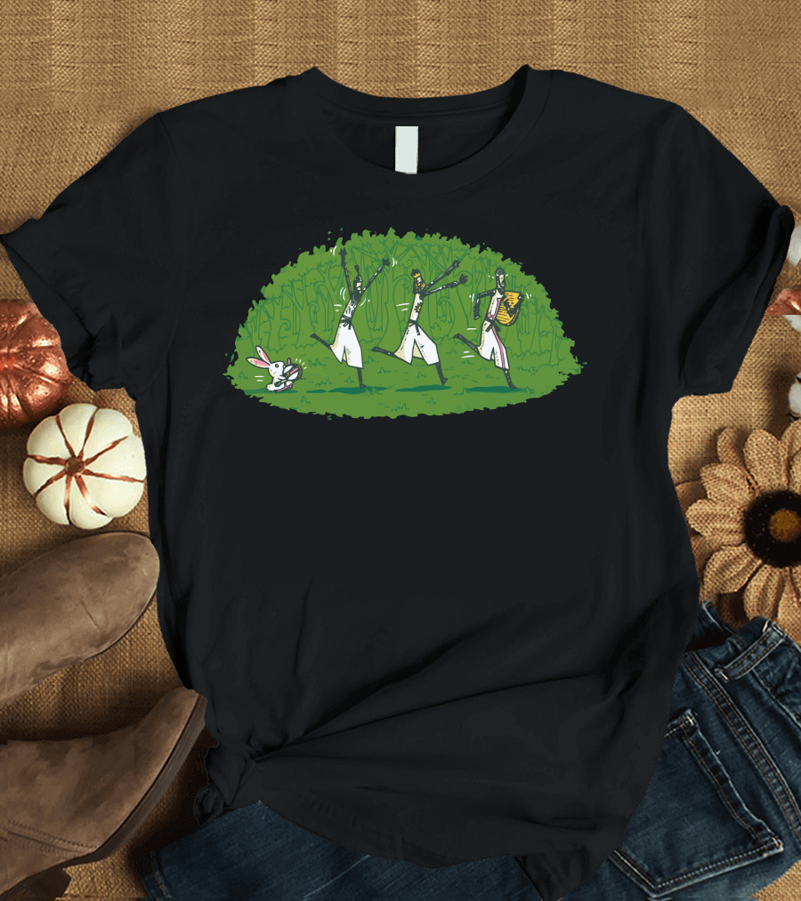 Run Away And Keep Going Monty Python Knights Dance Forest T-Shirt