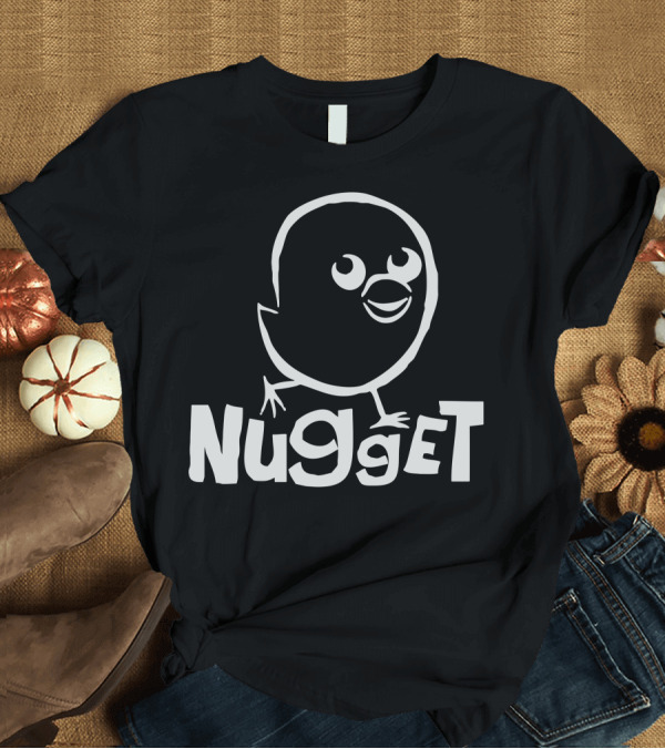 T-Shirt: Silly Chicken Nugget Playful Cartoon Character T-Shirt Silly Chicken Nugget Playful Cartoon Character T-Shirt