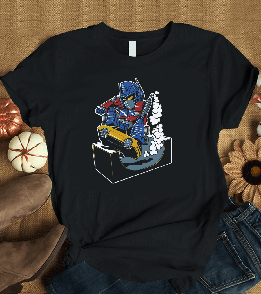 Optimus Skater Prime Skateboarding Ramp Trick T-Shirt