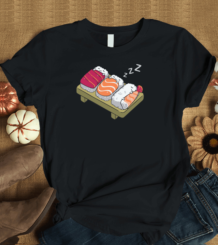 Sushi Sleepin' Zzz on Rice Beds T-Shirt