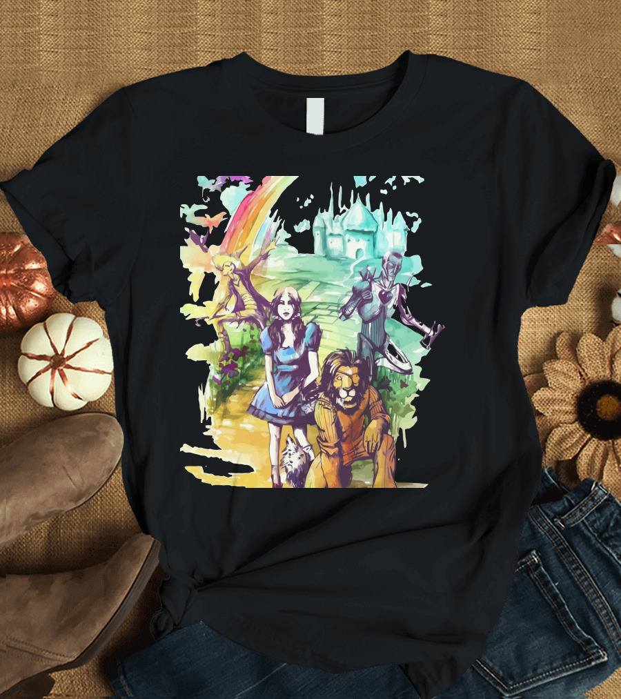 Where Dreams Come True Wizard of Oz Rainbow Journey to Emerald City T-Shirt