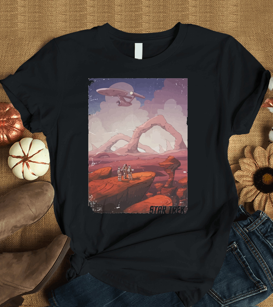 Star Trek Where No Man Has Gone Before Exploration Scene T-Shirt