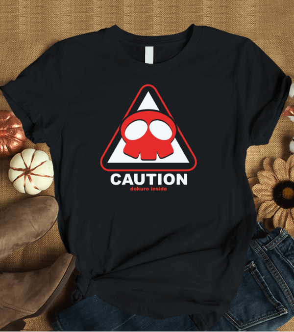 T-Shirt: Yattaman Nuova Caution Dokuro Inside Triangle T-Shirt Yattaman Nuova Caution Dokuro Inside Triangle T-Shirt