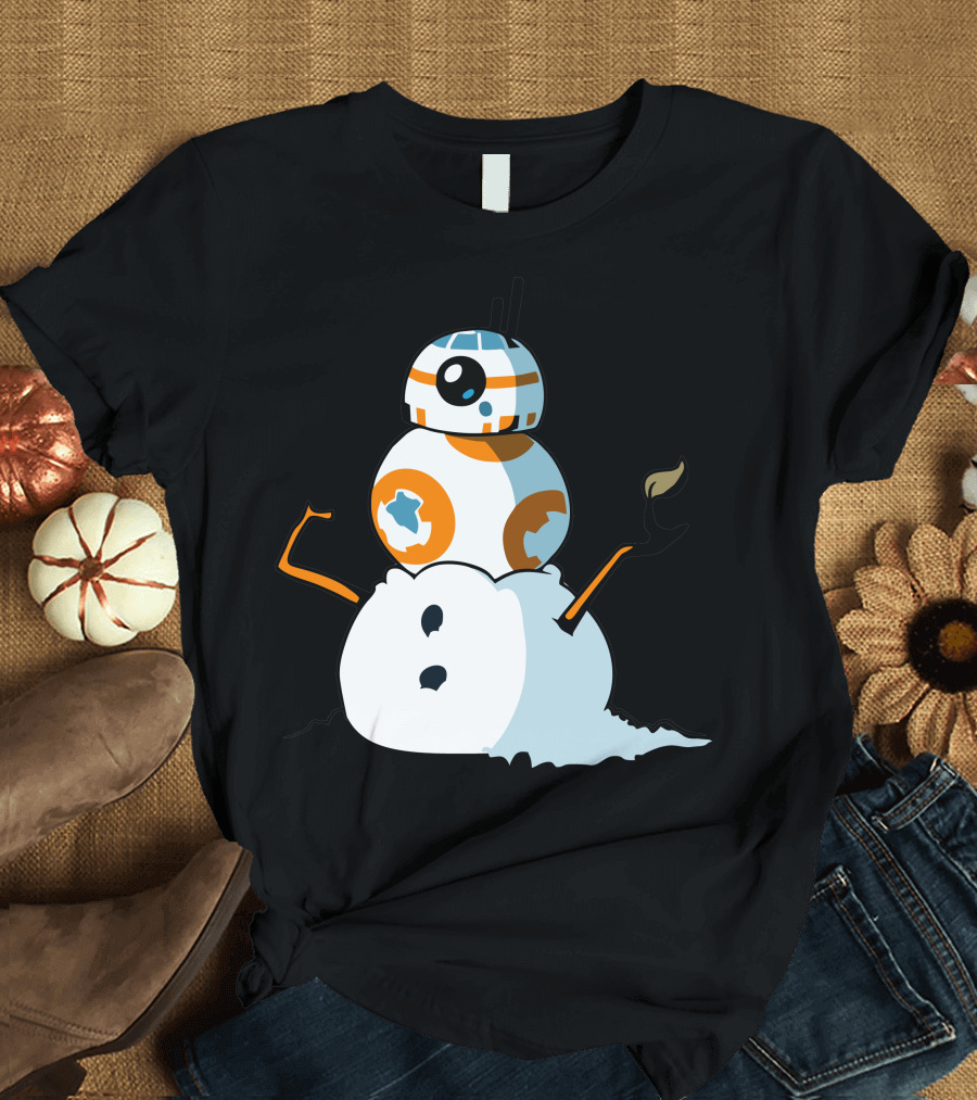 Bb 8 Snowman Star Wars Droid Winter Concept T-Shirt