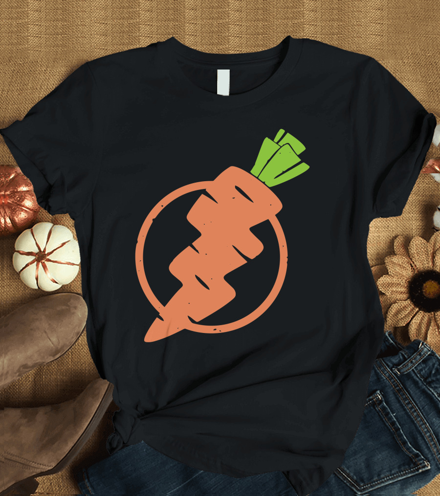 Carrots Lightning Bolt Energy Vegetables in Motion T-Shirt
