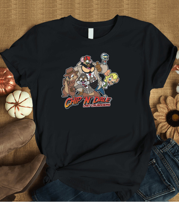 T-Shirt: Chip N Dale Rescue Rangers Last Crusaders Adventure Pack T-Shirt Chip N Dale Rescue Rangers Last Crusaders Adventure Pack T-Shirt